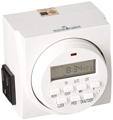 Autopilot Dual Outlet 7-Day Grounded Digital Programmable Timer, 1725W, 15A, 1 Minute On/Off