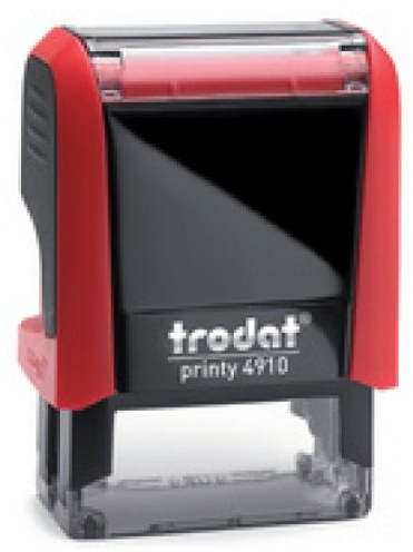 Trodat 53537 texte Tampon automatique Printy 4910 4.0, 3 lignes Blanc