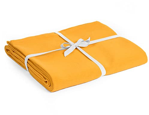 Yoga Studio Ys Jaune Couverture de Yoga en Coton Bio Unisexe, Normal