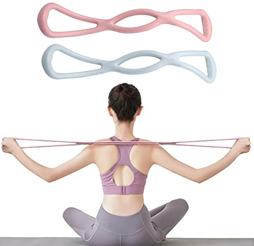 BSITSSS 2 Armtrainer Resistance Bands, Terra Band, Widerstandsbänder Muskeltraining Extender, Fitnessbänder für Finess Training Gymnastik Yoga Pilates, Offener Rücken und Schultern