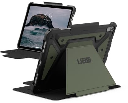 URBAN Armor Gear Metropolis SE Case Apple iPad Air 11 Hülle (M3 / M2-2025/2024) / iPad Air 10.9 Hülle (2022-2020) (Wake/Sleep Funktion, Stift-Halter, Standfunktion) Olive