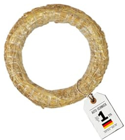 Auto-SCHMUCK® - Ghirlanda di paglia decorativa (1, 30/5 cm)