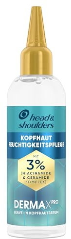 Head & Shoulders DermaXPro Instant Kopfhaut-Feuchtigkeitspflege145ml mit Niacinamid und Ceramid-Komplex für Trockene, Spannende Kopfhaut