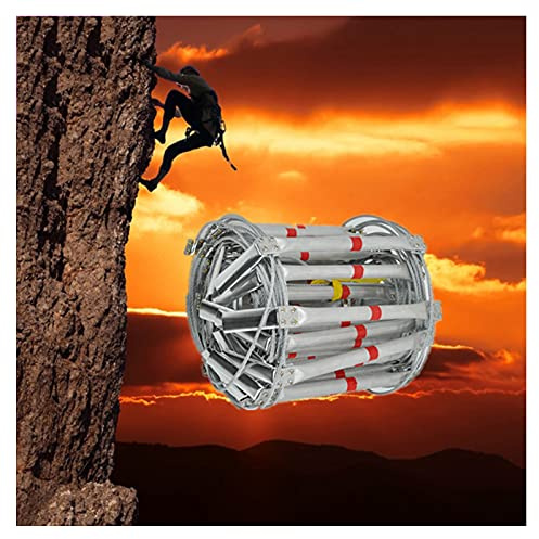 KHLMSRXJ Escaleras de Escape, escaleras de Emergencia, escaleras contra Incendios, escaleras de Emergencia contra Incendios, escaleras de Rescate de aleación de Aluminio, Escalera de seguri
