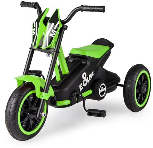 COSTWAY Kids Tricycle, Toddler Trike with Steering Handlebars & Anti-Skid Foot Pedals, 3 Wheels Balance Bike for 3+ Years Old (Green)