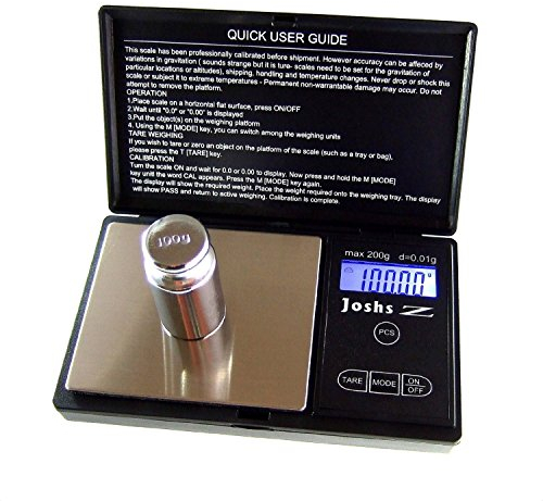 Feinwaage Digitalwaage Digitale Waage mit passendem Justiergewicht von 0,01g bis 200g und Stückzählfunktion