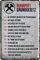 WOGEKA ART Retro Blechschild Ruhrpott Grundgesetz Ruhrgebiet witziger Spruch als Geschenk-Idee zum Geburtstag Weihnachten zur Dekoration 20x30 cm Vintage-Design aus Metall 14
