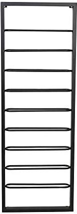 Light & Living Weinregal Amore - Schwarz - 9 Flaschen - Rechteck - Metall - Weinregal für Flaschen - Flaschenregal - Kellerregal - Regale - Flaschenhalter