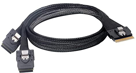 xiwai PCI-E Ultraport Slimline SAS Slim 4.0 SFF-8654 8i 74pin a doppio SFF-8087 Mini SAS cavo PCI-Express