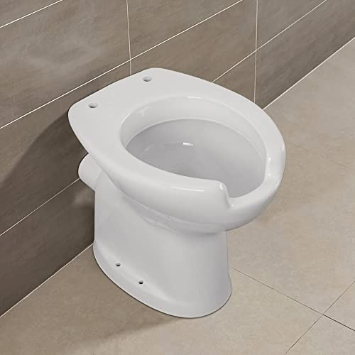 Inbagno WC per disabili e Anziani H 48 cm, Scarico a Parete Design ergonomico
