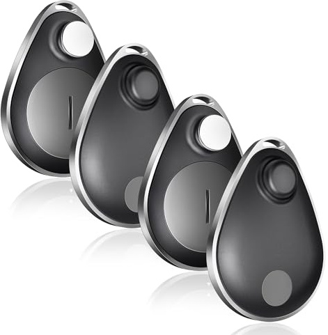 UtagPro Lot de 4 traqueurs GPS enfants, localisateur clés Apple Find My (iOS), étanche IP67, protection vie privée, mode perdu, traqueur Bluetooth