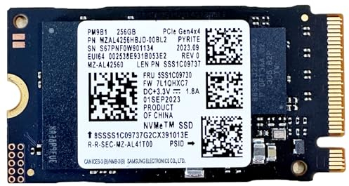 Samsung PM9B1 256GB M.2 PCI-e GEN 4X4 NVME SSD Unidad interna de estado sólido de 42 mm 2242 Factor de forma M Key
