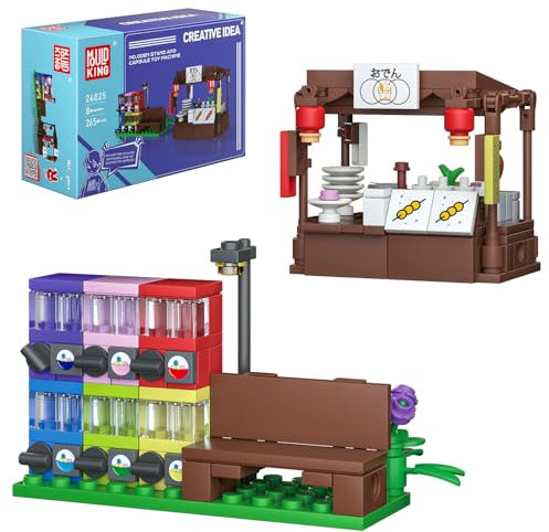 Mould King Kreatives 24025 Straßenansicht Bausteine Oden Haus Klemmbausteine Modular Building Shop Bauspielzeug MOC Street View Kompatibel Mit Andere Marke(265 Teile)