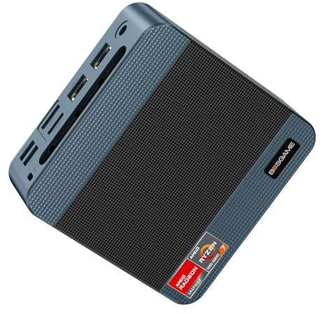 BOSGAME P3 Lite Mini PC Ryzen 7 6800H Processor(8C/16T, up to 4.7GHz) Mini Gaming Desktop PC, 32GB DDR5 1TB M.2 PCIe 4.0 SSD, Triple Display, Dual 2.5G LAN Ports, Wi-Fi 6E, BT5.2, Office PC