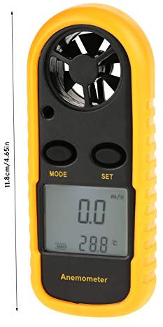 AYNEFY Digital Anemometer, Anem¨®metro Anemometro Wind Speed Temperature Meter, B8O5Gi2, Anem¨®metro De Mano With Led Backlightfor Windsurfing, Sailing For Industrial And Home Use