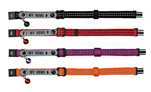 Collar Gato con Portadirecciones, Reflectante, Nylon, surtido: colores aleatorios
