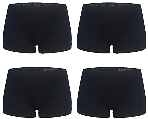 Libella Damen Boxershorts Panties Microfaser Unterwäsche 4er Pack Seamless 3908 BL L/XL