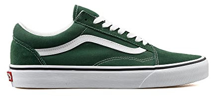 Vans Old Skool Sneaker Herren Grün - UK:10.5 - Low Top Sneaker Schuhe, grün, 45 EU