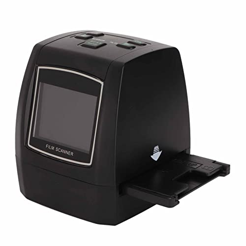 Filmscanner, 35mm Filmnegativ Dia Scanner 100‑240 V, Mit 22MP 2,4 Zoll TFT LCD Bildschirm Tragbarer Film Negativ Scanner Konverter Digitale JPEG Digitalfotos Legen Sie Filmadapter EIN(EU)