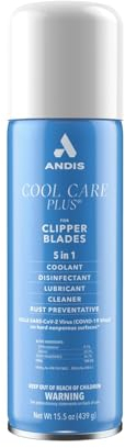 Andis Cool Care 5in1-Haarschneidespray effiziente Pflege der Haarschneidemaschine, Kühlmittel, Schmiermittel, Reiniger und Rostschutz in einem für professionelle Ergebnisse 439g