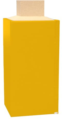 We Pad It Safety Pole Pad, for Square Pole Only, 4 FT Tall, 1” Thick Foam, Weatherproof, UV-Resistant, Hook/Loop Closure