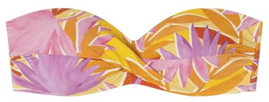 Top Bikini Bandeau Estampado Flores