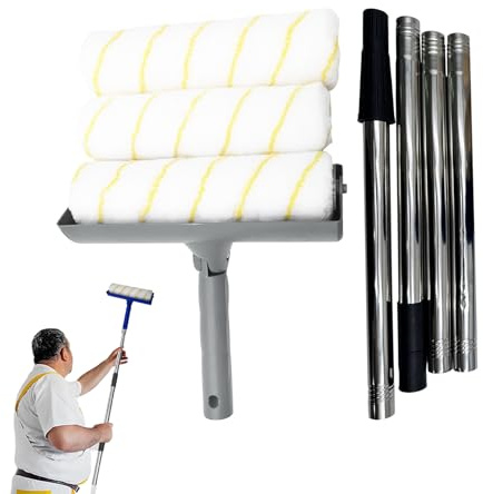Rulli Per Verniciatura - Rullo Verniciatura per Casa - Pennello Comfort con Allungabile per Progetti d'Arte Ristrutturazione Casa Decorazione Interni Mobili