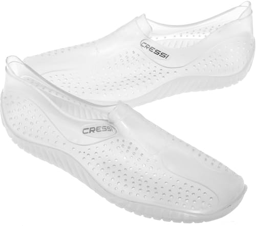 Cressi Water Shoes - Adult Shoes for All Types of Water Sports Activities, Clear, 7 UK
