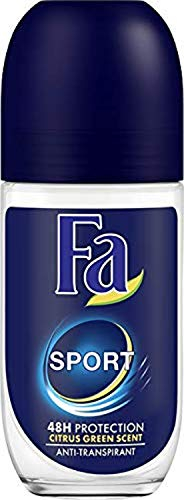 Fa Desodorante Roll-On Sport Anti Transpirable y Fiable Contra el Olor Corporal, Pack de 3x50ml