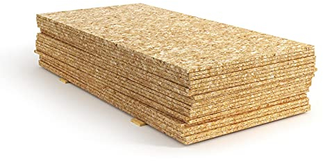 OSB3 Grobspanplatte Verlegeplatte für tragende Zwecke im Feuchtebereich, im Rohbau, im Innenausbau als Wandverkleidung oder Deckenbeplankung (18mm, 125 x 80 cm) stumpfe Kanten (ohne Nut/Feder)