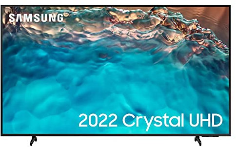Samsung 43 Inch BU8000 UHD Crystal 4K Smart TV (2022) - Airslim Design With Alexa & Smart TV Streaming Built In, Object Tracking Sound, Contrast Enhancer, Boundless Screen & Adjustable Stand