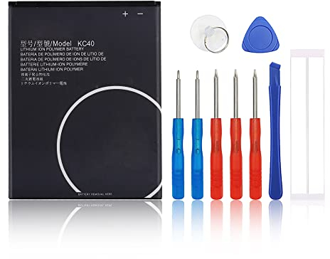 SwarKing Ersatz Akku Kompatibel mit Moto E6 Plus/Moto E6s XT2053, XT2053-2 (Not fits for Moto E6s 2020) KC40 with Toolkit