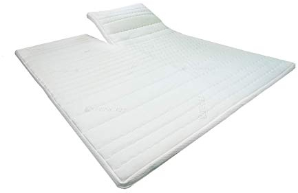 AM Qualitätsmatratzen - Split Topper Gelschaum - Premium Gelschaum-Topper 200x220cm RG 50 - Hochwertiger Lyocell-Bezug - Antirutschfunktion - Qualität Made in Germany - Split-Gel-Topper 200 x 220