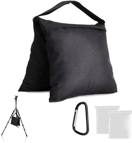 Sandsäcke für Fotografie,Fotografie Sandsack,Sandsack mit Karabiner,Sandsäcke für Stativer,Sandsäcke für Fotografie Video Ausrüstung,Geeignet für Fotografie Studio Lampenstative und Stative ﻿