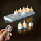 KBIBCK Velas LED Efecto Llama, Velas de Te LED, Pilas Velas sin Llama con Mando a Distancia con Base de Carga para Bodas, Fiestas, Vacaciones, Decoración del Hogar al Aire Libre (12)