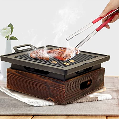 Plla de Barbacoa de Exterior, de sobremesa, para jardín, picnics, Fiestas, portátil, Japonesa, Coreana, Japonesa, Horno de carbón, silios de Cocina antiadherentes para el hogar (A)