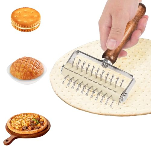 Rullo per pizza, Rullo Bucasfoglia per Pasta, Buca Impasto e Pizza - Rotella Buca Sfoglia Rullo, buca-impasto, 20.5 * 13.3 * 6CM.