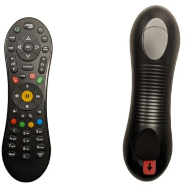 NEW Replacement Remote Control for Virgin Media V6 Box – RF Pairing Mode (Works Through Cupboards) – Premium Heavyweight Design & Soft-Touch Buttons – Batteries Included & Ready to Use
