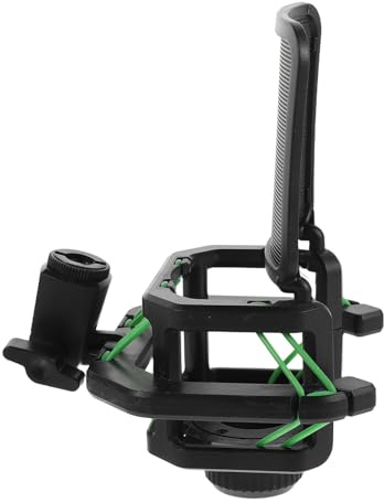 BESPORTBLE Soporte Antivibración para Micrófono de Plástico Cuadrado Ajustable 360° para Estudio y Transmisión Plástico