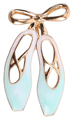 Angoily Broche de Zapatilla de Ballet para Mujer de Aleación de Zinc Diseño Único y Efecto Decorativo Versátil Adecuado para Ropa y Bolsos como Obsequio para Amantes del Ballet
