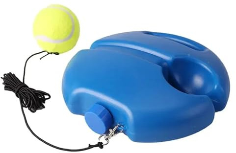 Eowstar Professionell tennisträningshjälp med elastiskt rep: självständig studs tennistränare för individuell träning