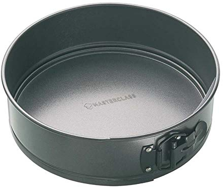 MasterClass Moule à Gâteau Antiadhésif Démoulage Rapide, Moule à Manqué avec Fond Amovible, 25 cm (10)