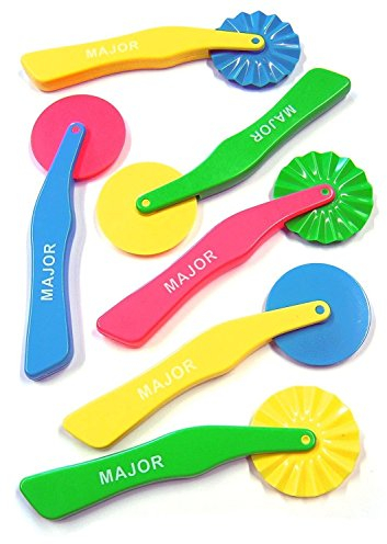 Major Brushes Clay/Dough Cutter Wheels - Pack of 6