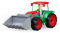Lena 04417 - TRUXX front-shovel loader, commercial vehicle approx. 35 cm, tractor with shovel play figure, for children from 2 years, play vehicle set green, red