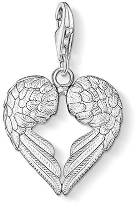 THOMAS SABO Damen Charm-Anhänger Herz Flügel Charm Club 925 Sterling Silber 0613-001-12