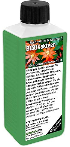 GREEN24 Epiphyllum-Dünger Blattkakteen-Dünger Flüssigdünger HIGHTECH