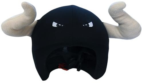 COOLCASC® Taureau - Couvre Casque Ski Enfant Universel - Personnalisez Votre Casque avec Une Housse Ski protectrice, Originale et Amusante - Accessoires Ski - Taille Unique