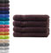 4X Handtuch | Kaffeebraun | 100% Baumwolle Frottier | Oeko-TEX® Standard 100 | Premium Qualität 500 g/m²
