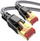Ltemziiy Cat 8 Câble Ethernet 5M, Cat8 Tressé Rond Haut Débit (40Gbps 2000Mhz/s) Gigabit Rj45 STP Câble Blindé Internet Lan pour Modem Routeur Ordinateur TV PC