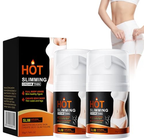 Tkekruh 2PC Crème Brûlante de Graisse 50g, Anti Cellulite Crème, Fat Burning Cream, Crème Minceur Creme Amincissante Puissante pour Éliminateur De Cellulite Jambes Minces Et Ventre Plat, Enhance Cream